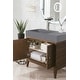preview thumbnail 7 of 13, James Martin Vanities Linear 36" Single Vanity, Mid Century Walnut