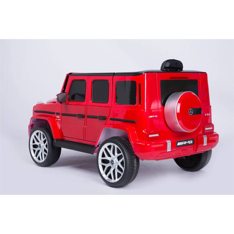 Mercedes-Benz G63 12V Kids Electric Ride-On Car with Remote Control, MP3 Player, LED Lights, Spring Suspension & Seat Belt