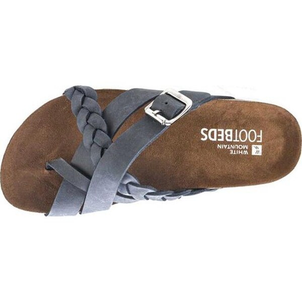 white mountain navy sandals