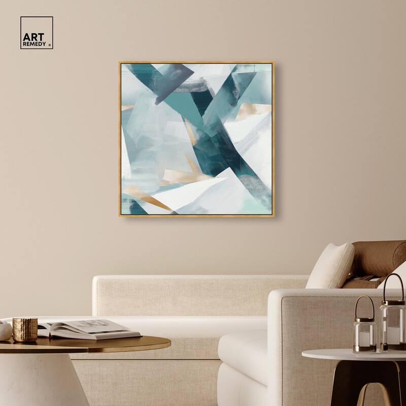 Cerulean Shard Canvas by Art Remedy
