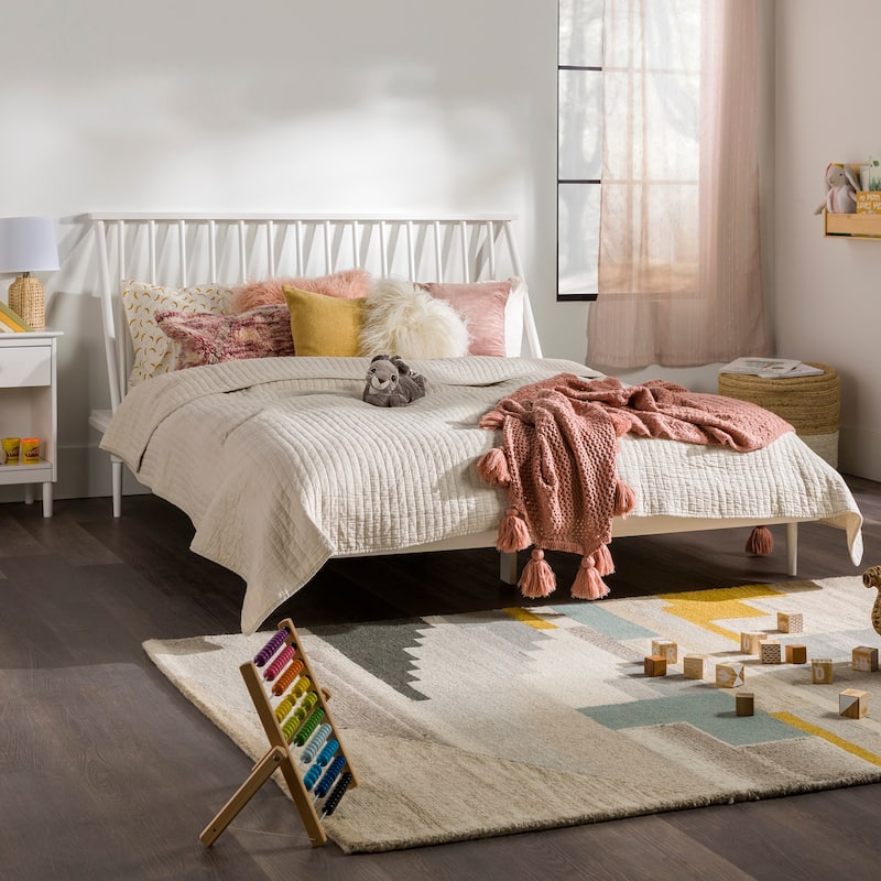 Middlebrook Blaney Solid Wood Spindle Platform Bed