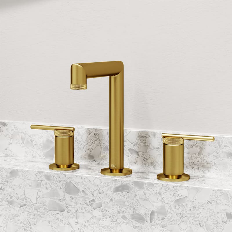 VIGO Sterling 7" H 2-Handle Widespread Bathroom Faucet