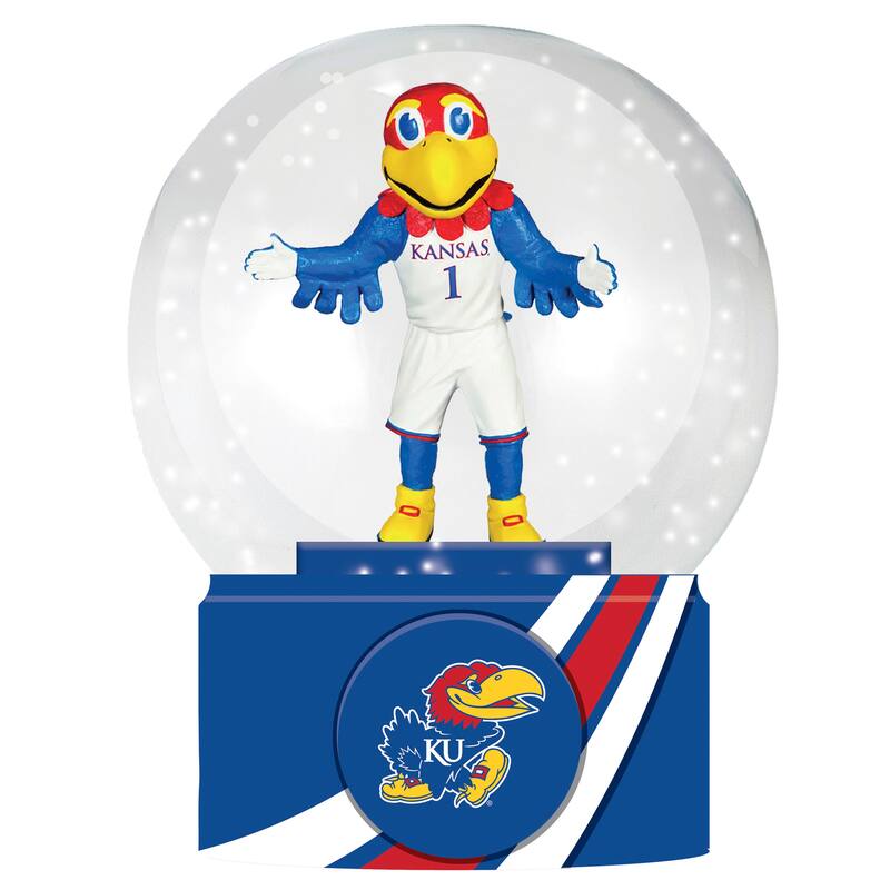 University of Kansas 5 in. Glass Tabletop Snow Globe