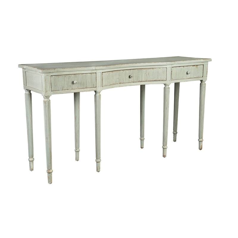 Shapiro 69" Console Table, Distressed Aged