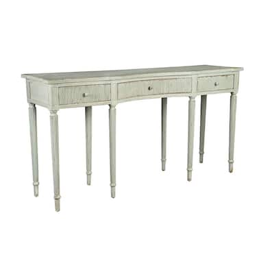 Shapiro 69" Console Table, Distressed Aged