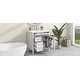 preview thumbnail 10 of 8, Bathroom Vanity with Top Sink, Modern Bathroom Storage Cabinet with 2 Drawers and a Tip-out Drawer