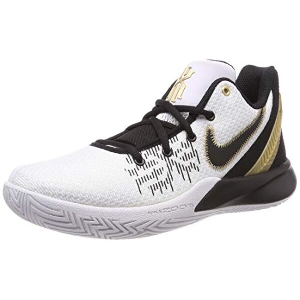 Shop Nike Men S Kyrie Flytrap Ii Basketball Shoes White Metallic Gold Black Us 9 Free Shipping Today Overstock 29174966
