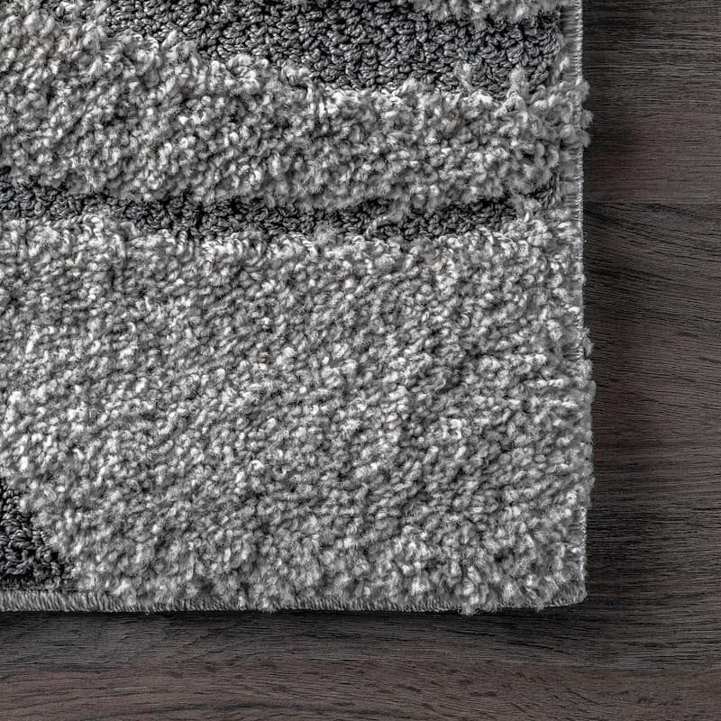 Nuloom Krista Contemporary Swirls Shag Area Rug