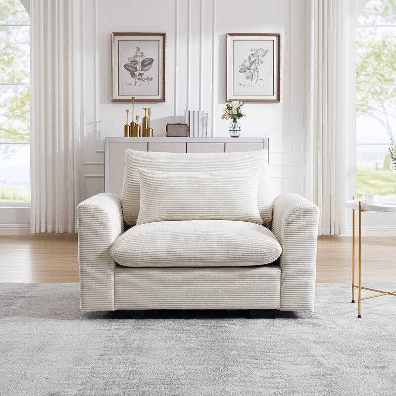 Ergonomic Flexible Combination Single Sofa Set w/Waist Pillow