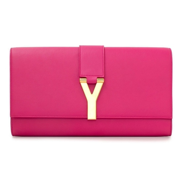 ysl gold clutch