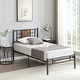 preview thumbnail 3 of 5, VECELO Wood Platform Kids Bed Frame with Headboard,Twin Size Bed Set of 2