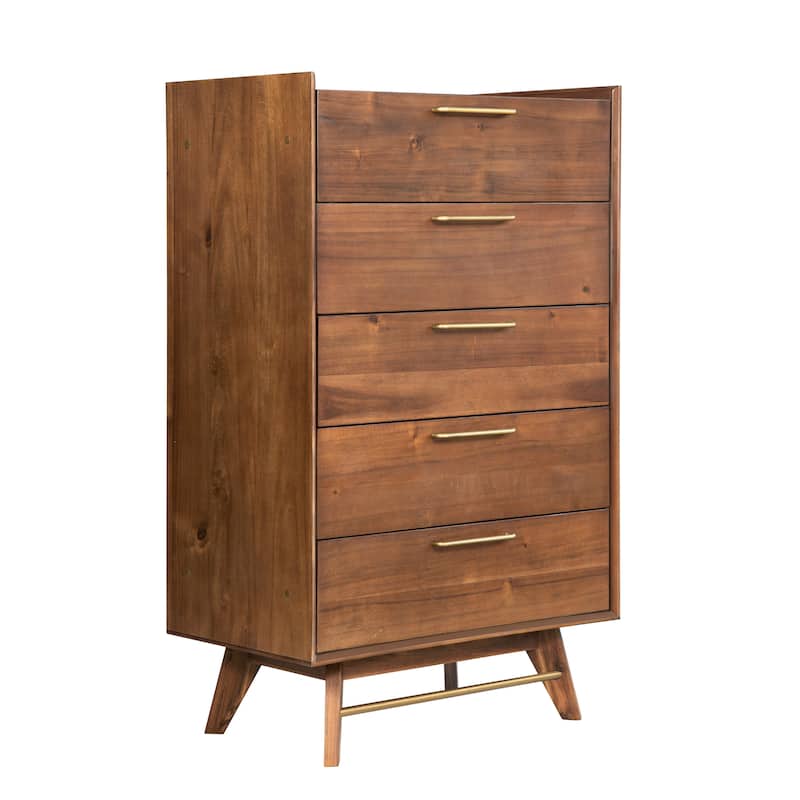Rye Studio Waldorf Modern High Chest - Walnut Stain