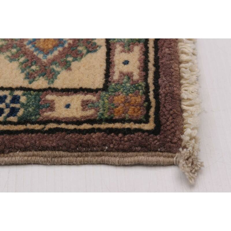 ECARPETGALLERY Hand-knotted Uzbek Ghazni Brown Wool Rug - 2'8 x 3'11