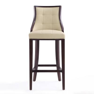 Ceets Modern Solid Beachwood Leatherette Barstool