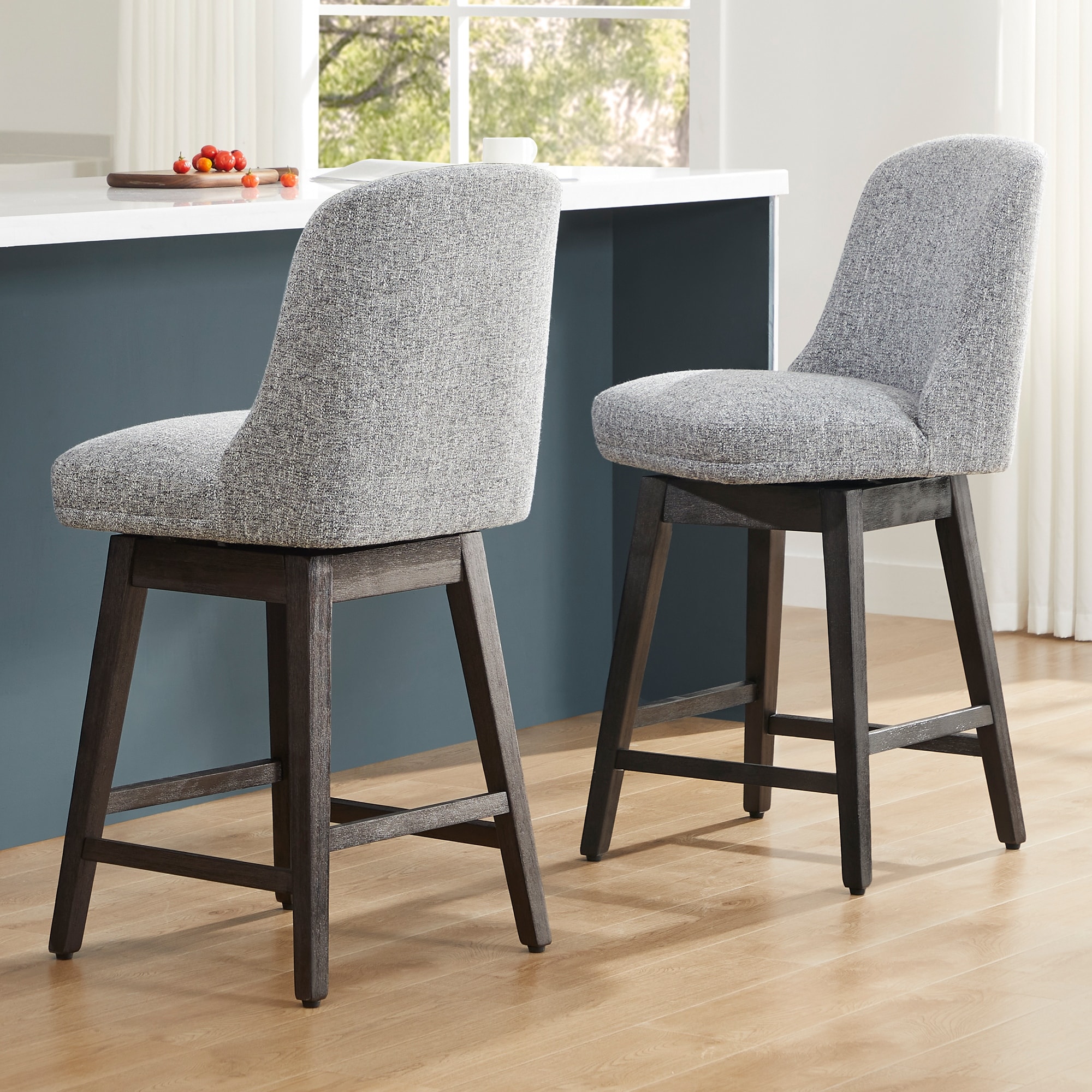 Spruce & Spring Phoebe Modern Counter Height Barstool Set