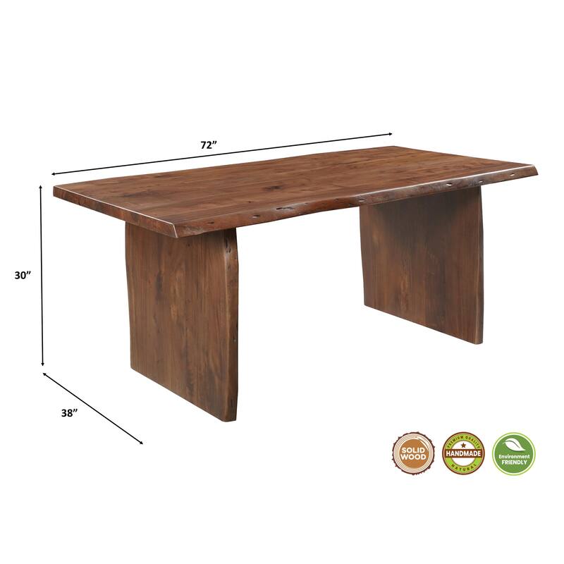 Cedar 7-piece Live Edge Solid Wood Dining Set