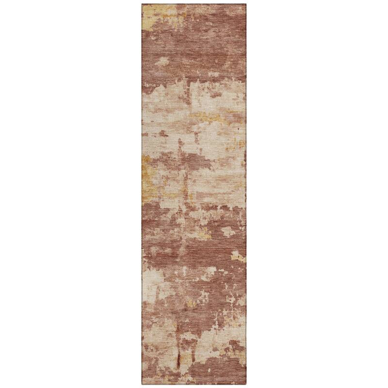 Machine Washable Indoor/ Outdoor Crouppen Modern Chantille Rug