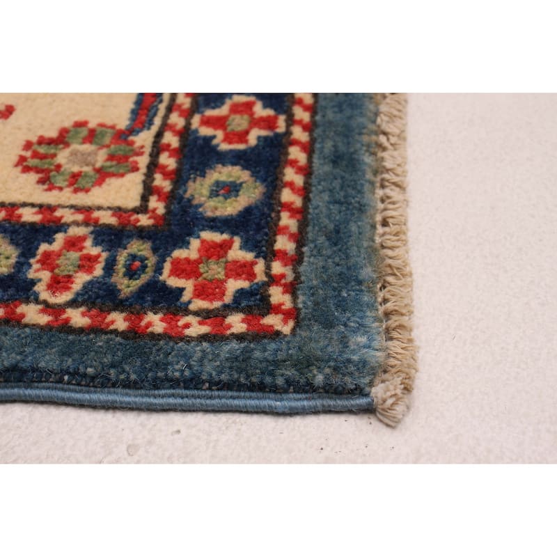 ECARPETGALLERY Hand-knotted Finest Ghazni Blue Wool Rug - 5'6 x 7'10