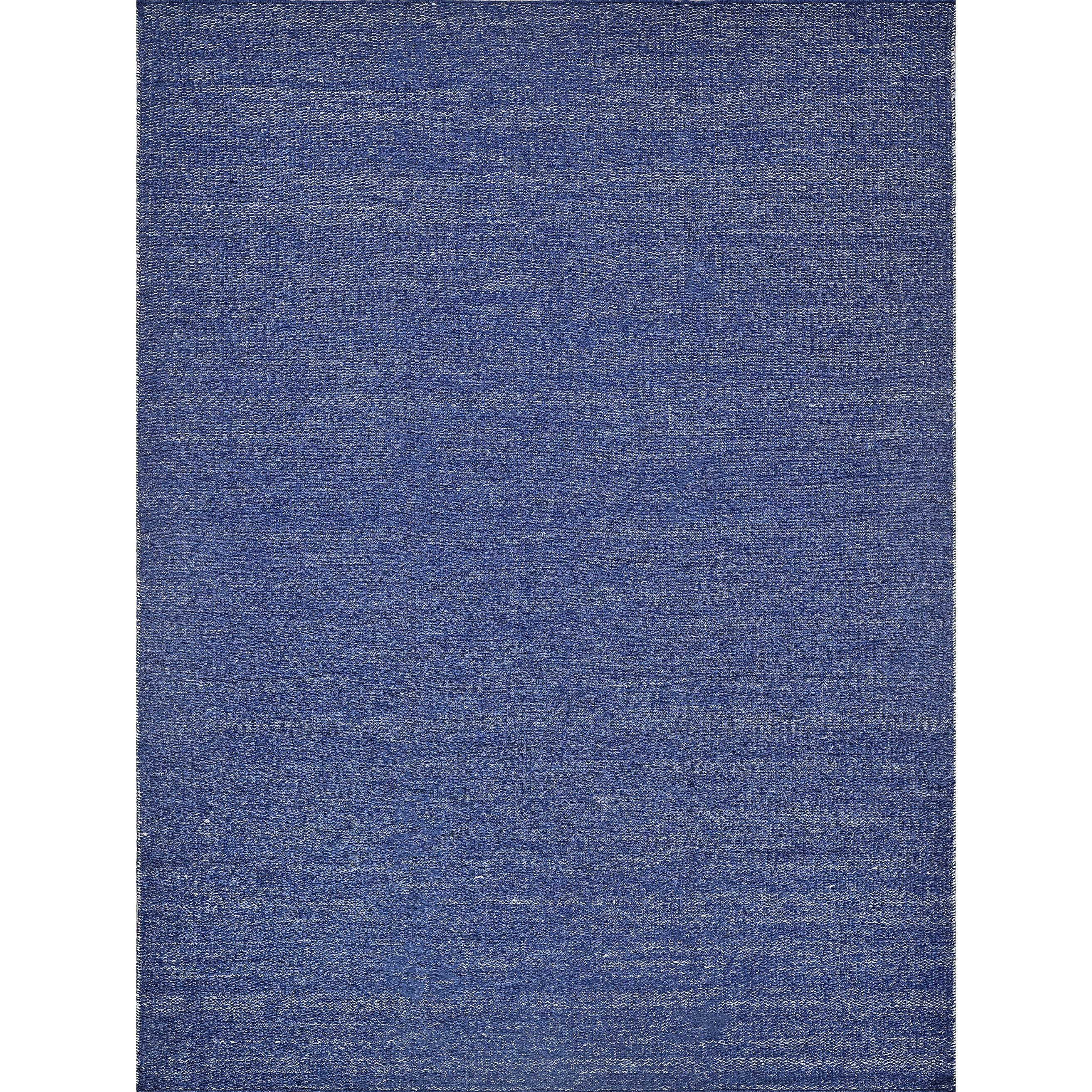 Loro Indoor/Outdoor Flatweave PET yarn Navy Area Rug.