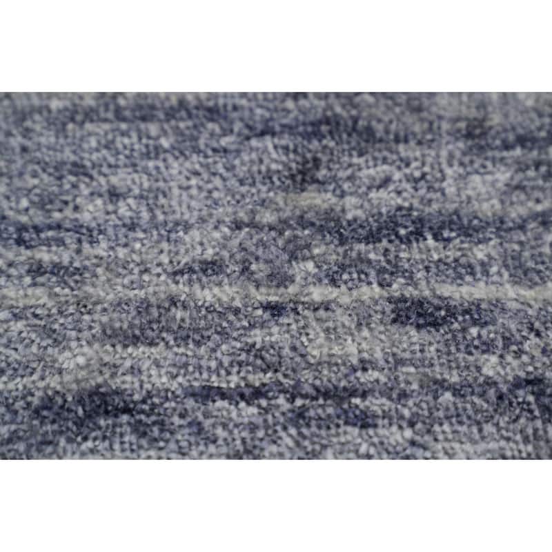 Hand Knotted Oriental 100% Wool Carpet Tribal Tribal Greys & Charcoal Gabbeh Area Rug - 12' 0'' X 9' 1''