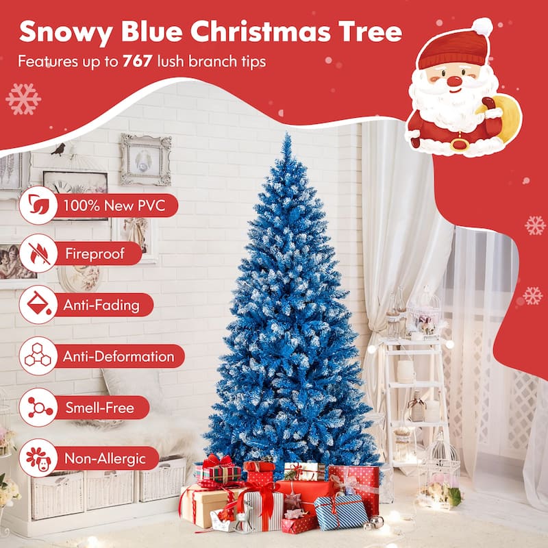 Costway 6/7/8/9 FT Artificial Christmas Tree, with 270/340/420/520 - See Details