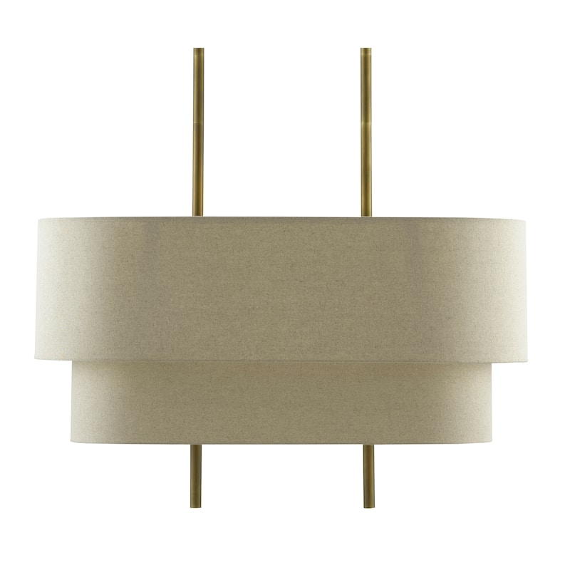 Currey & Company Combermere Rectangular Chandelier - 33"h x 42"w x 19"d