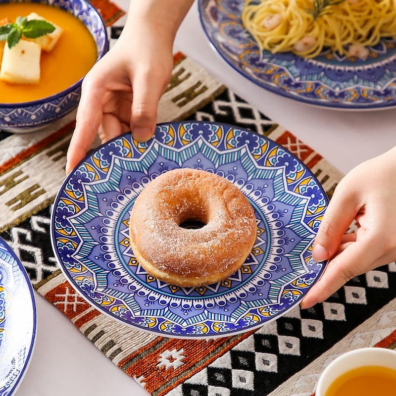 vancasso Mandala Bohemian Porcelain Dinnerware Set (Service for 4)