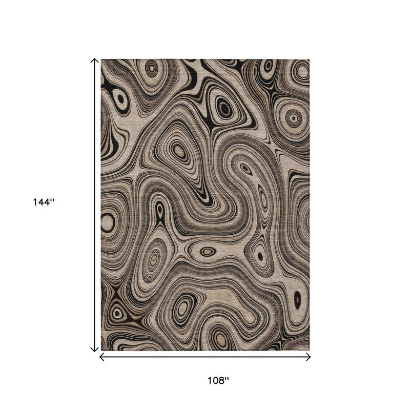 HomeRoots Geometric Transitional Rectangle Outdoor Rug