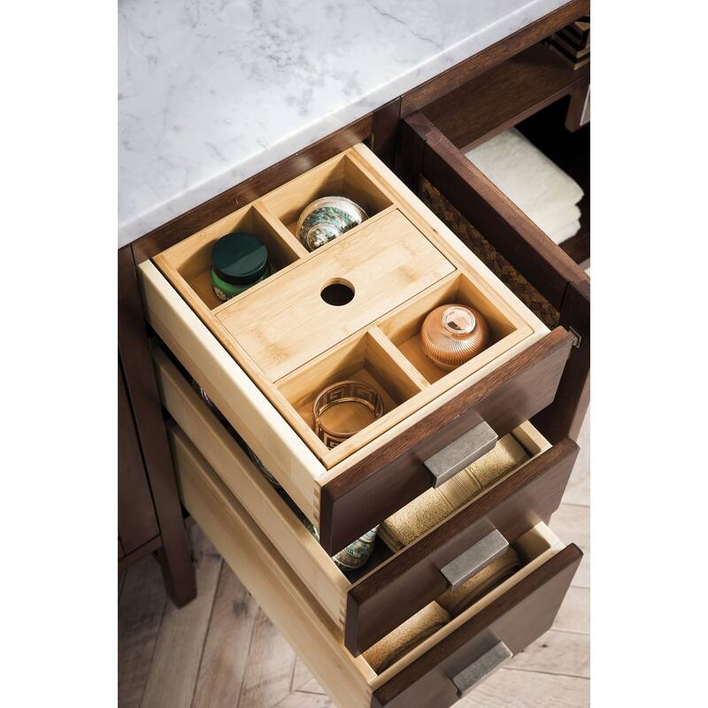 James Martin Vanities Addison 72" Double Basin Hardwood Vanity Set