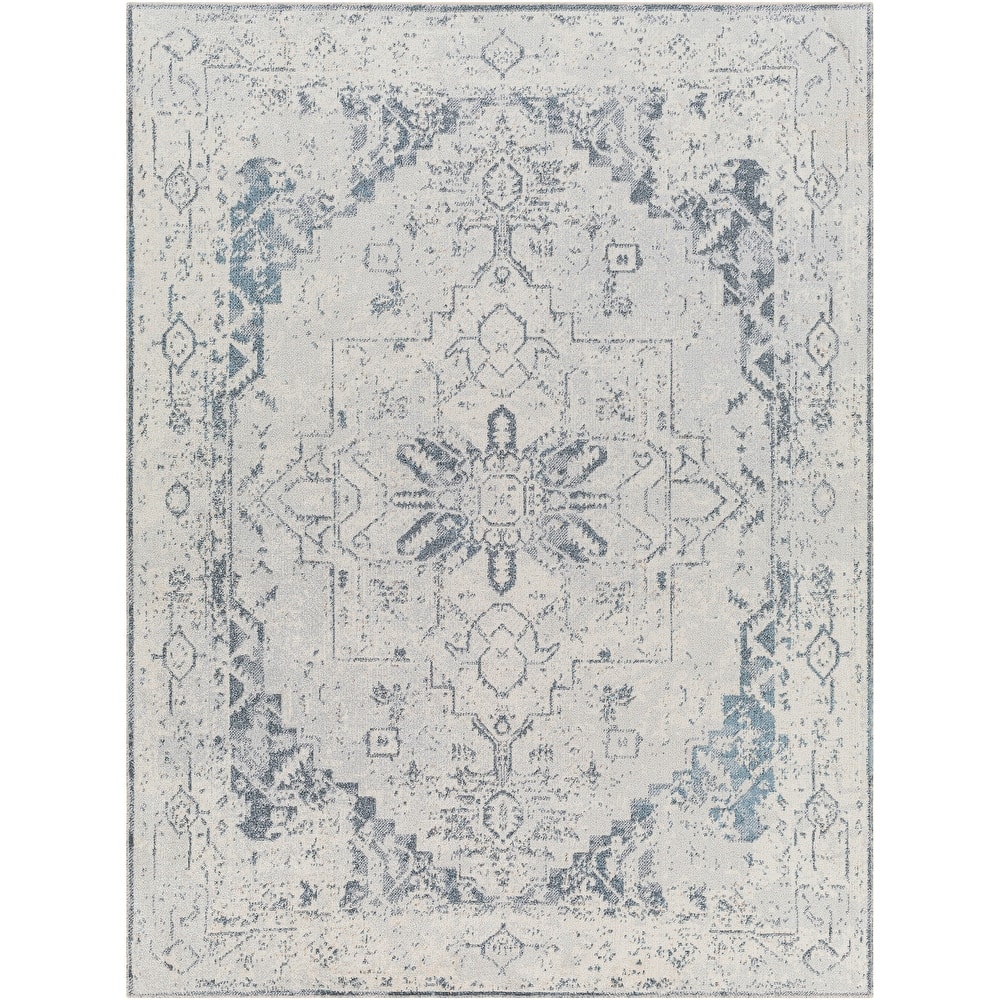 Livabliss Lillian Machine Washable Faded Classic Area Rug