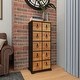 preview thumbnail 18 of 17, Brown Wood Rustic Chest 44 x 19 x 12