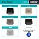 preview thumbnail 36 of 44, 15" x 15" Quartz Single Bowl Drop-In Granite Composite Sink - 15"x15"