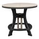 preview thumbnail 1 of 4, American Furniture Classics Counter Height Round Table in Weatherwood with Black Base