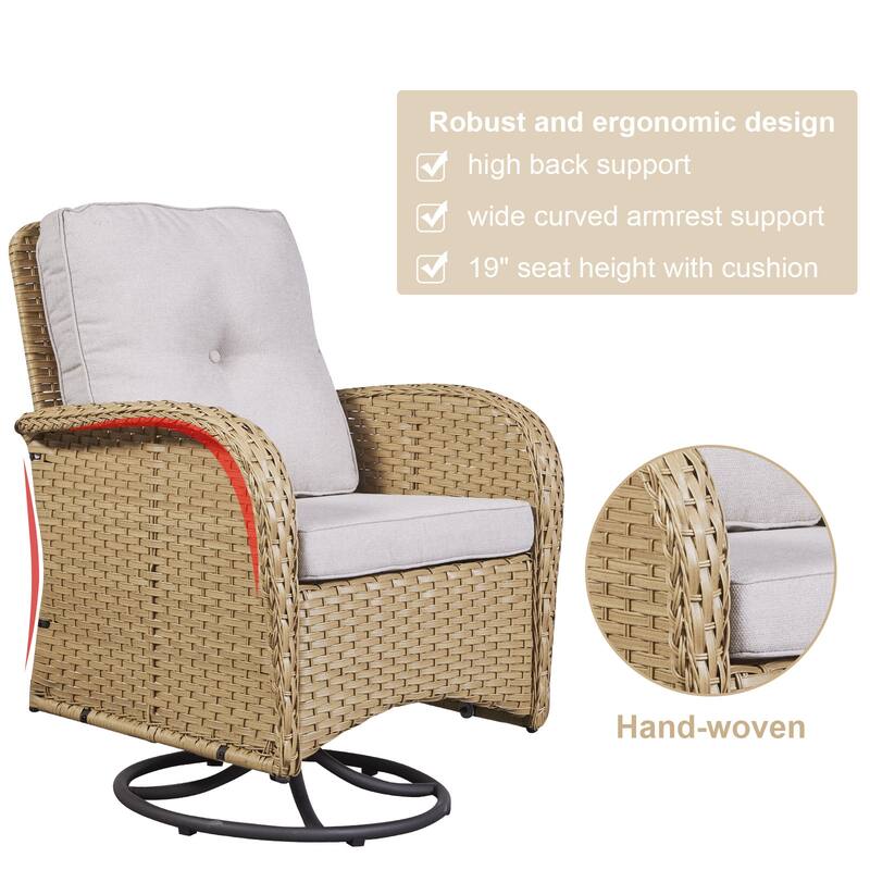 Patio Swivel Chairs High Back Chairs
