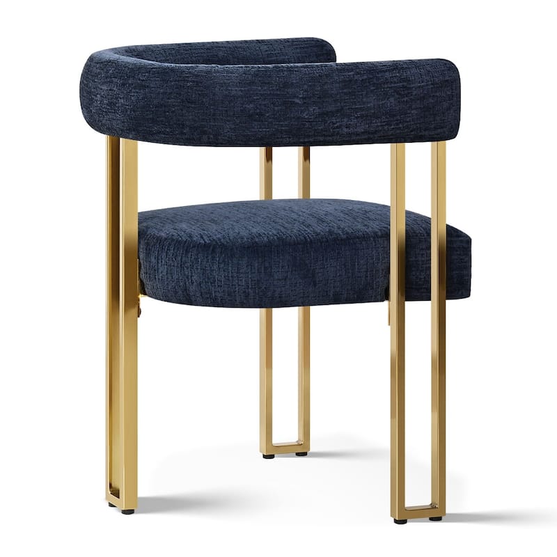 Chenille Upholstered Armchair (Set of 2)