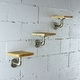 preview thumbnail 7 of 16, Furniture Pipeline Ames 3-piece Industrial Decorative Wall Shelf Set