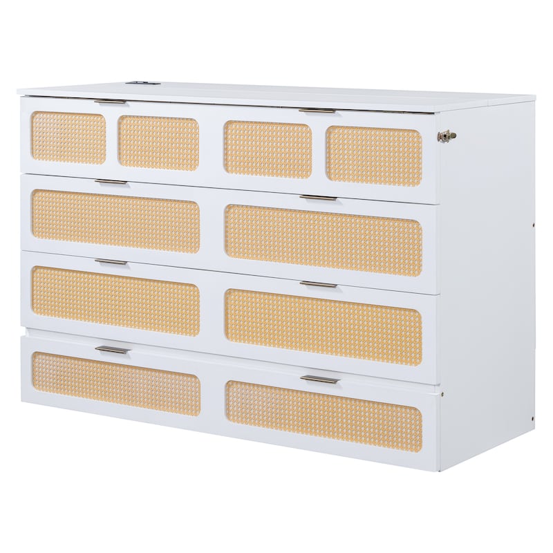 Modern Murphy Bed with Large Drawers