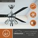 preview thumbnail 2 of 5, Cyrus Urban Loft 42 inch Chrome LED Ceiling Fan with Light - 42-in W x 17-in H x 42-in D
