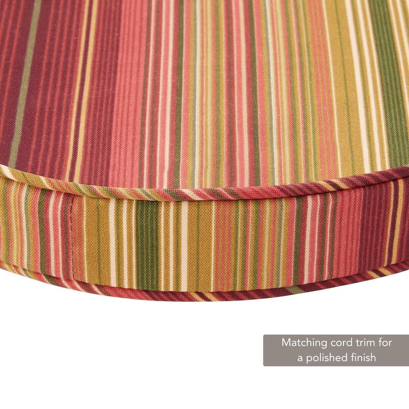 Greendale Home Fashions 18" Round Outdoor Chair Pad (Set of 2)