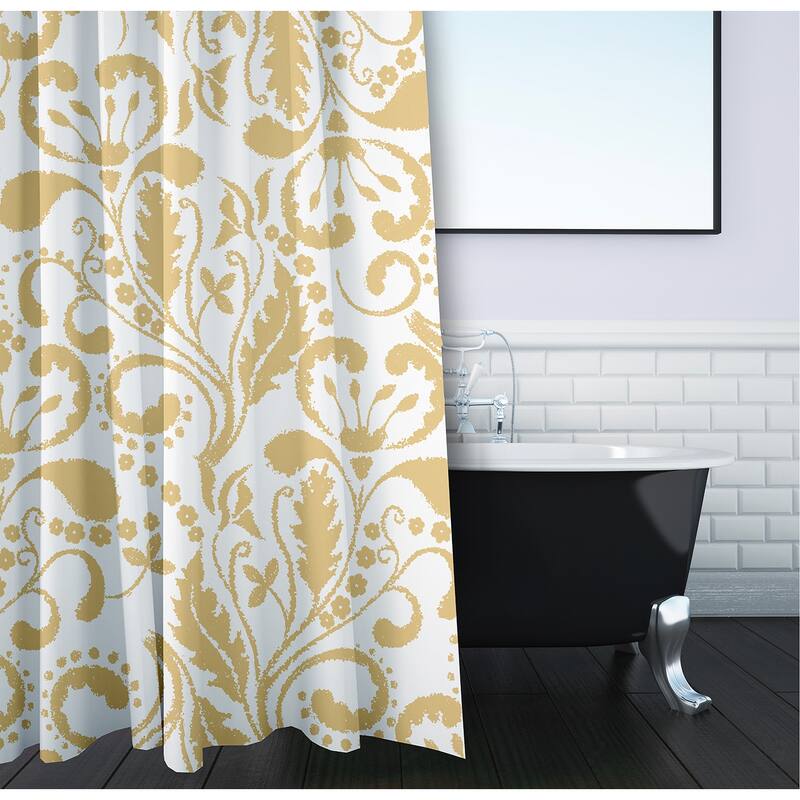 Aurora Floral Print Shower Curtain