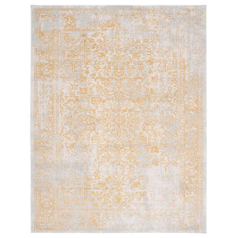 SAFAVIEH Evoke Quinn Vintage Distressed Rug - 6'7" x 9' - Ivory/Gold
