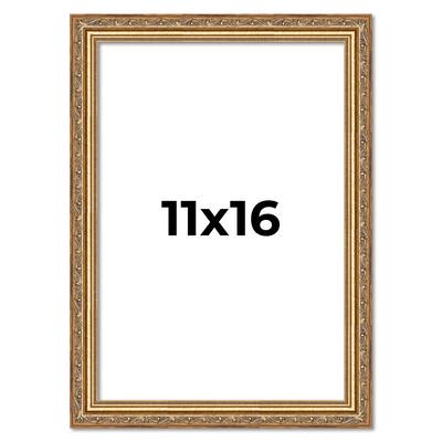 11x16 Frame Red Solid Wood Picture Frame Width 1.75 Inches | Interior Frame Depth 1 13/16 Inches