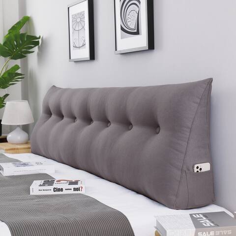 WOWMAX Bed Rest Wedge Reading Pillow Headboard Back Support Cushion