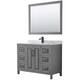 Option Dark Gray / White Carrara Marble Top / Matte Black