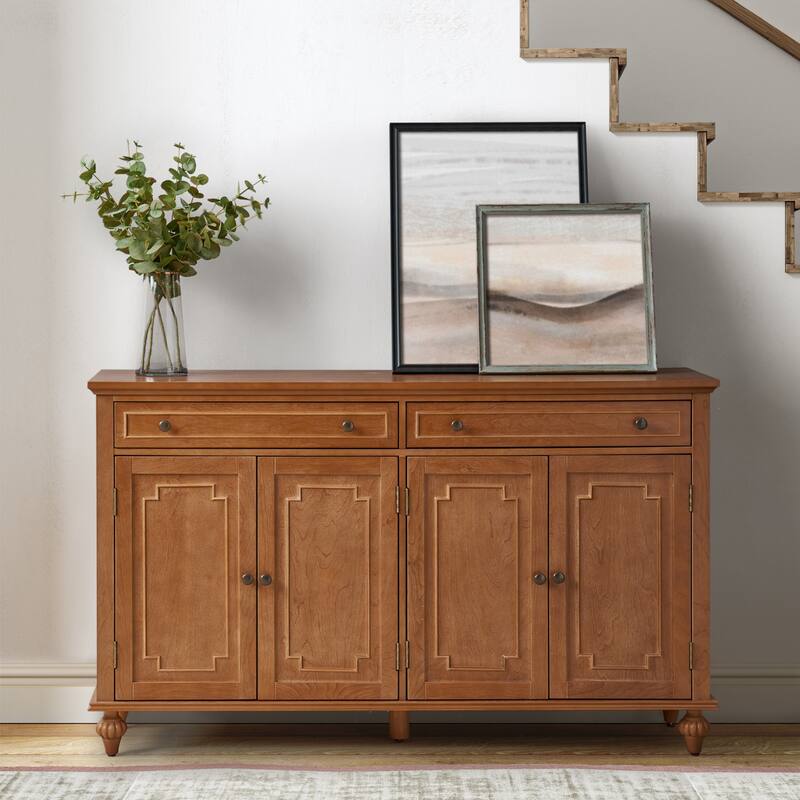 Ruby 58''Traditional Wide 2 Drawer Sideboard with Adjustable Shelves By HULALA HOME - ACORN