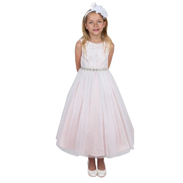 dusty rose flower girl dresses