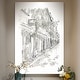 preview thumbnail 6 of 8, European City Sketch V -Premium Gallery Wrapped Canvas