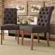 preview thumbnail 4 of 38, Benchwright Premium Tufted Rolled Back Parsons Chairs (Set of 2) by iNSPIRE Q Artisan