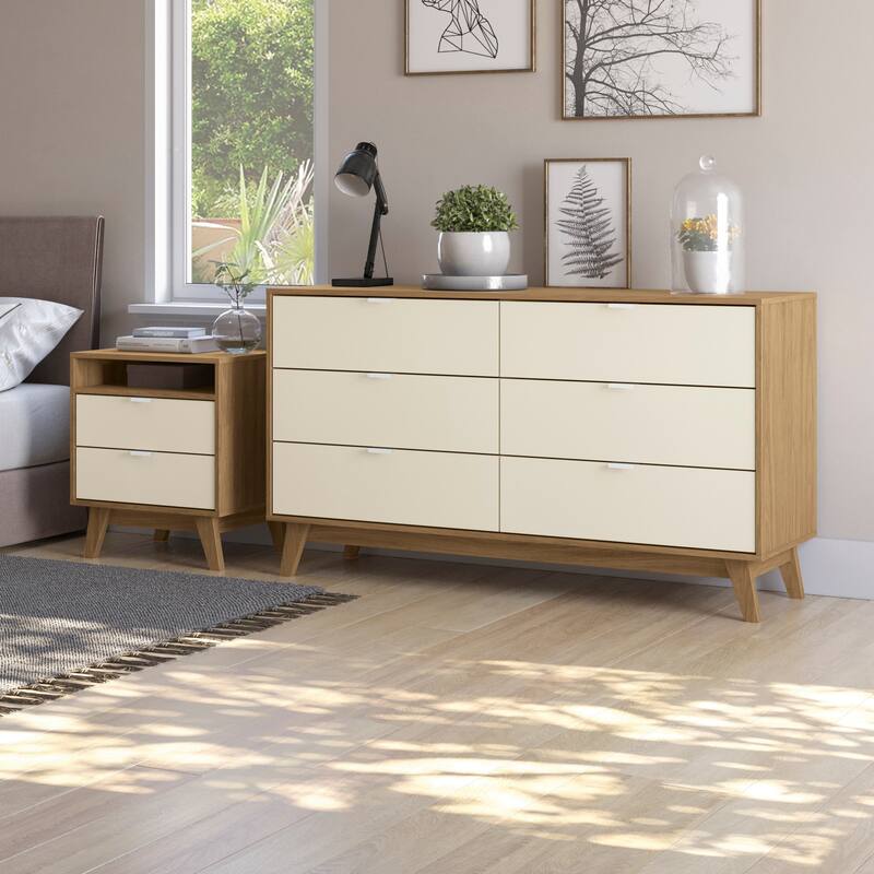 Kappesberg New Hanford 2-Piece Bedroom Set with one (1) Dresser and one (1) Nightstand