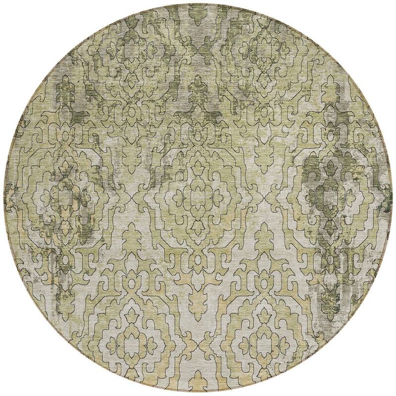 HomeRoots Medallion Transitional Rectangle Outdoor Rug